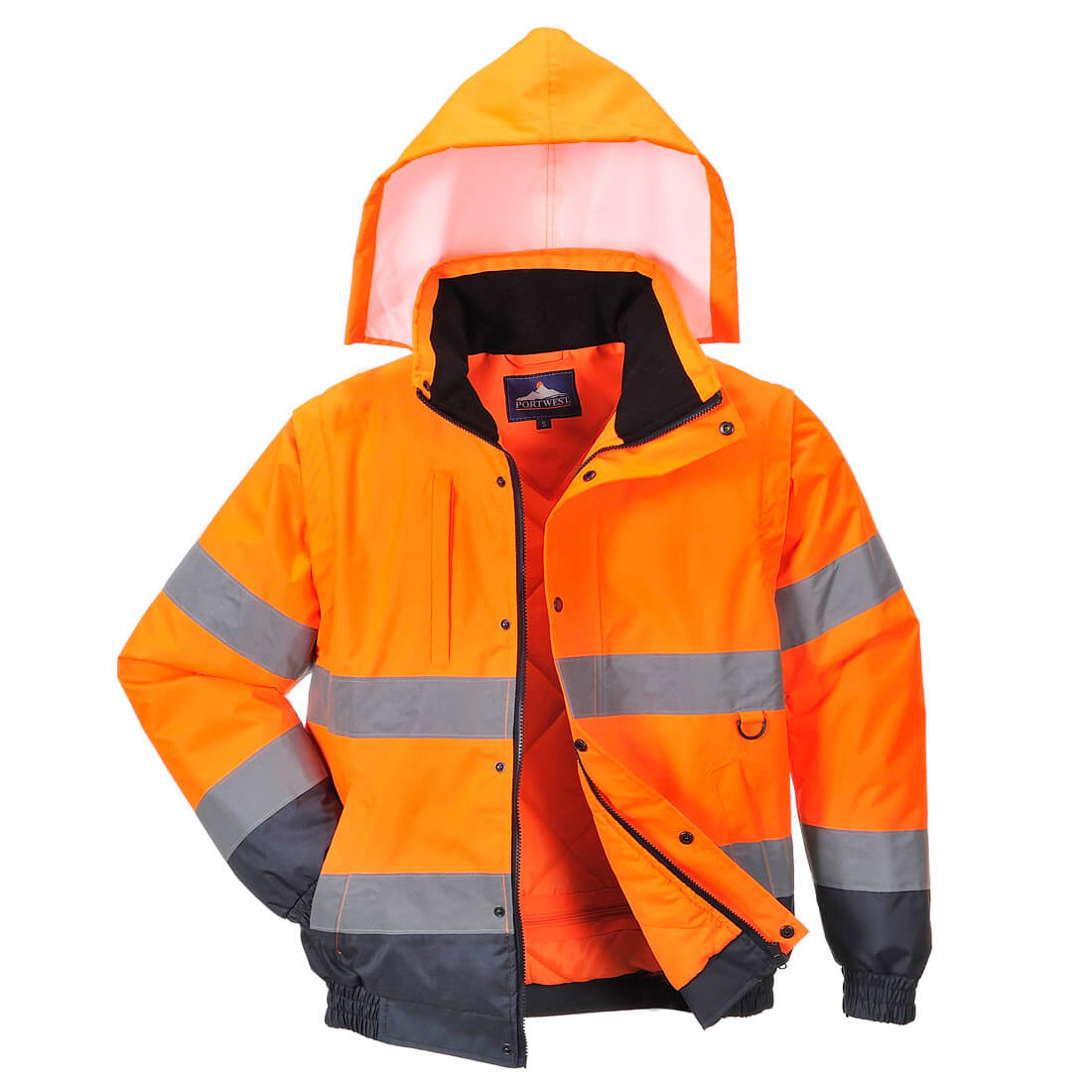 Warnschutz-Multi-Way-Jacken | Warnschutz 2-in-1-Pilotjacke | Portwest Warnschutz-Multi-Way-Jacken | Warnschutz 2-in-1-Pilotjacke | Portwest