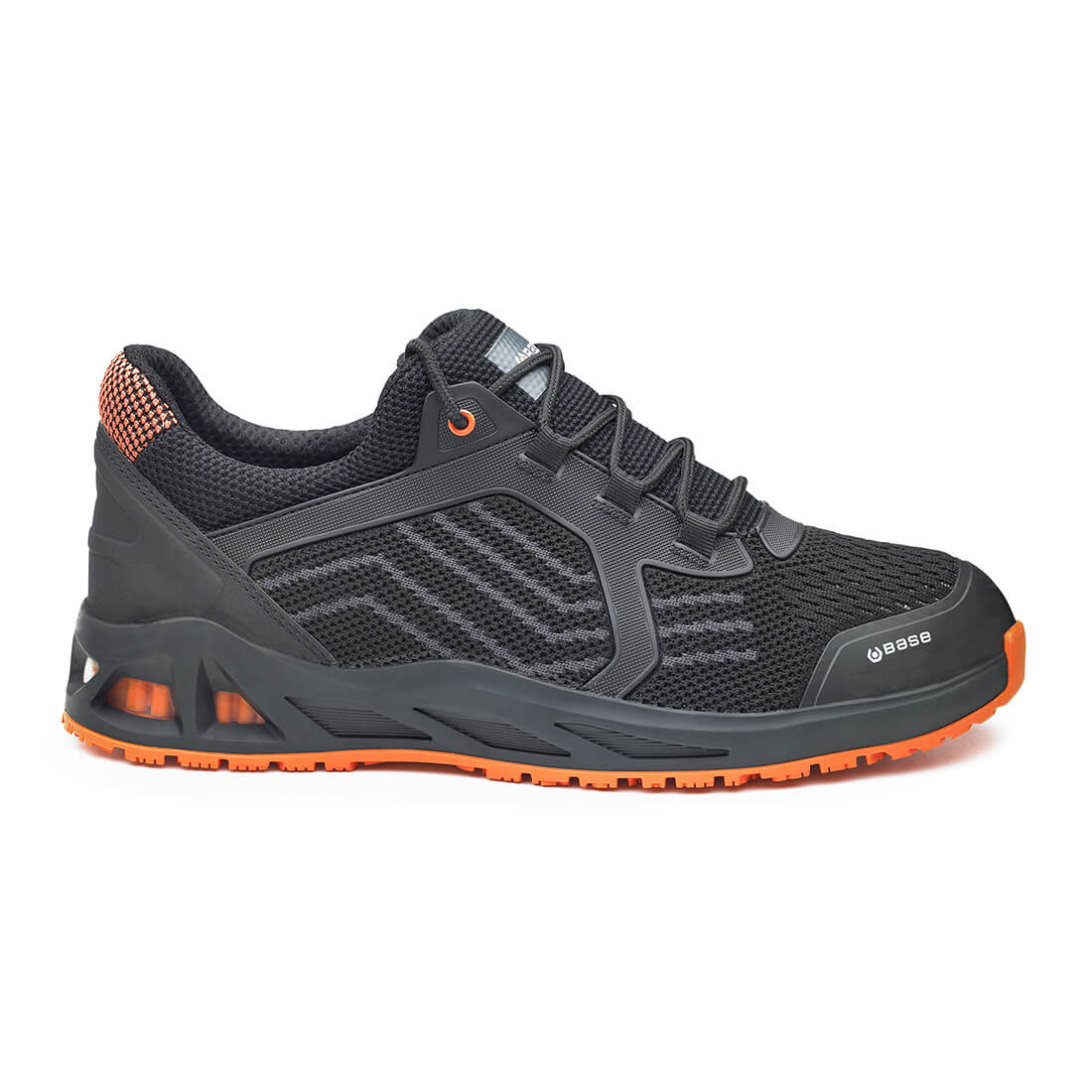 Arbeitsschuhe in der Farbe Schwarz | Orange
