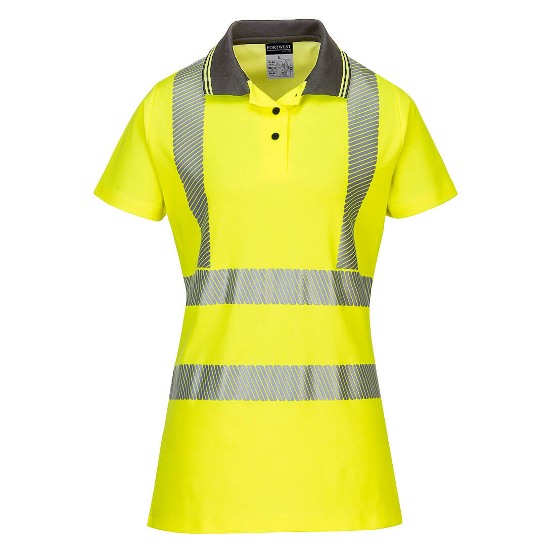 Warnschutz-Polo-Shirts | Warnschutz Cotton Comfort Pro Damen Poloshirt kurzarm | Portwest Warnschutz-Polo-Shirts | Warnschutz Cotton Comfort Pro Damen Poloshirt kurzarm | Portwest