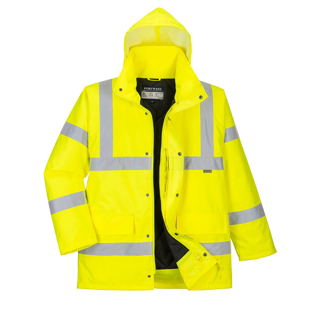 Jacken mit Innenfutter | Warnschutz Winter Verkehrsjacke atmungsaktiv | Portwest Jacken mit Innenfutter | Warnschutz Winter Verkehrsjacke atmungsaktiv | Portwest