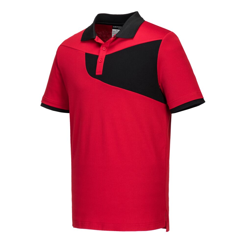 Poloshirts | Rot | Schwarz Poloshirts in der Farbe Rot | Schwarz