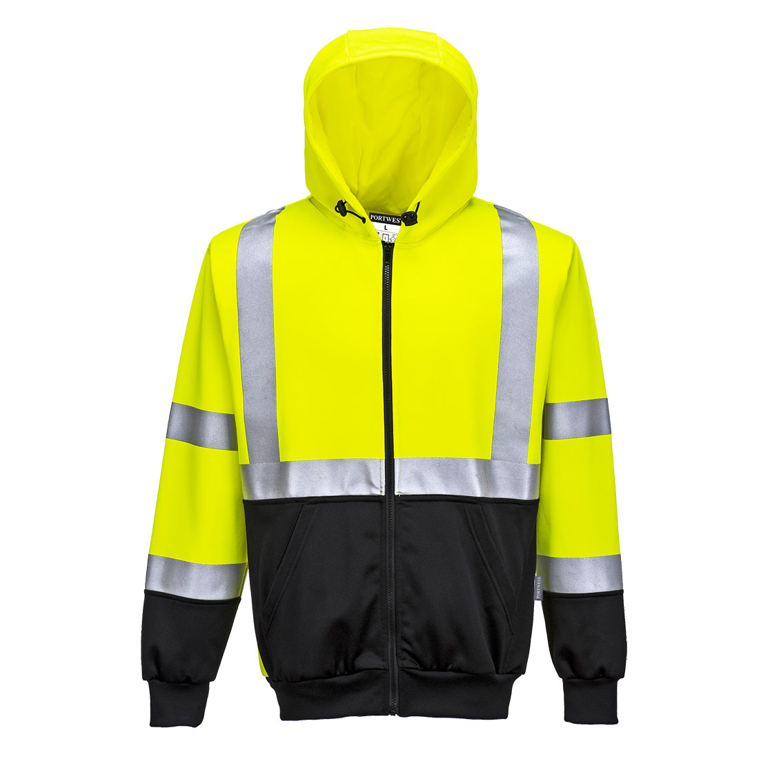 Warnschutz-Kapuzenpullover | Warnschutz Kontrast Kapuzen- Sweatjacke | Portwest Warnschutz-Kapuzenpullover | Warnschutz Kontrast Kapuzen- Sweatjacke | Portwest