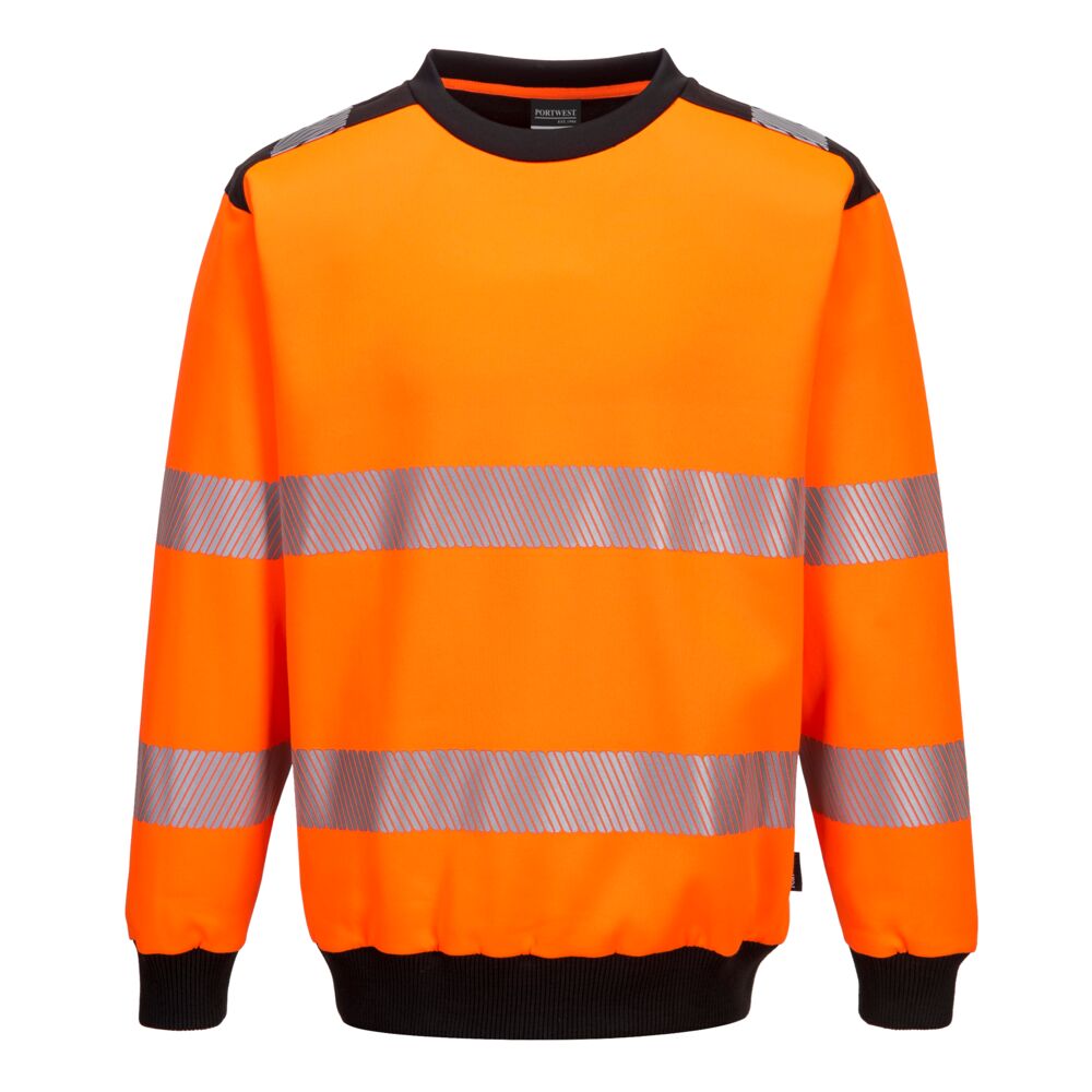Warnschutz | Sweatshirts Warnschutz | Sweatshirts in der Farbe Orange | Schwarz