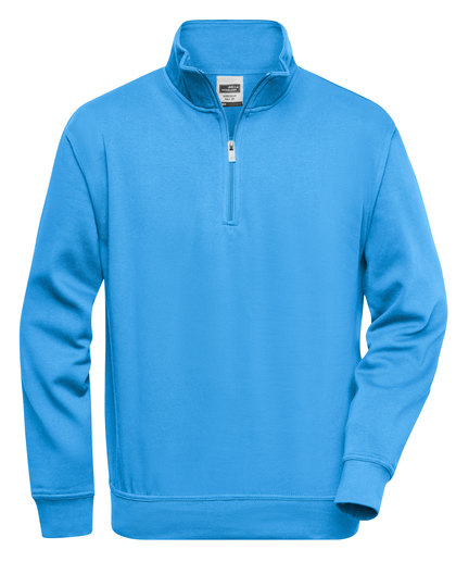 Pullover | Troyer in der Farbe Aqua