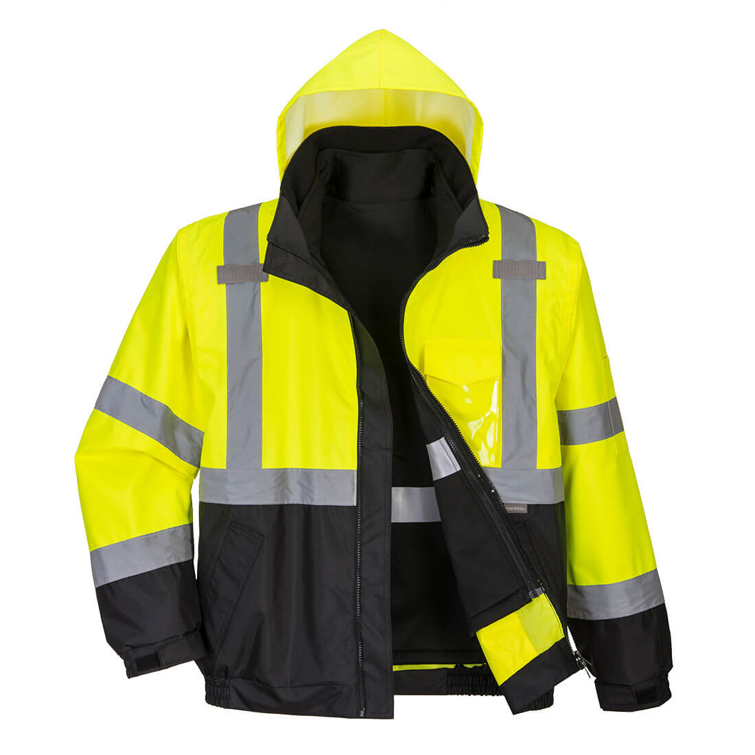 Warnschutz-Multi-Way-Jacken | Warnschutz Kontrast Premium 3-in-1 Pilotjacke | Portwest Warnschutz-Multi-Way-Jacken | Warnschutz Kontrast Premium 3-in-1 Pilotjacke | Portwest