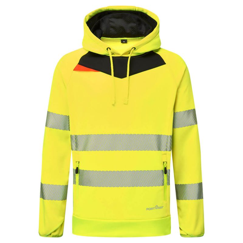 Kapuzenpullover in der Farbe Gelb