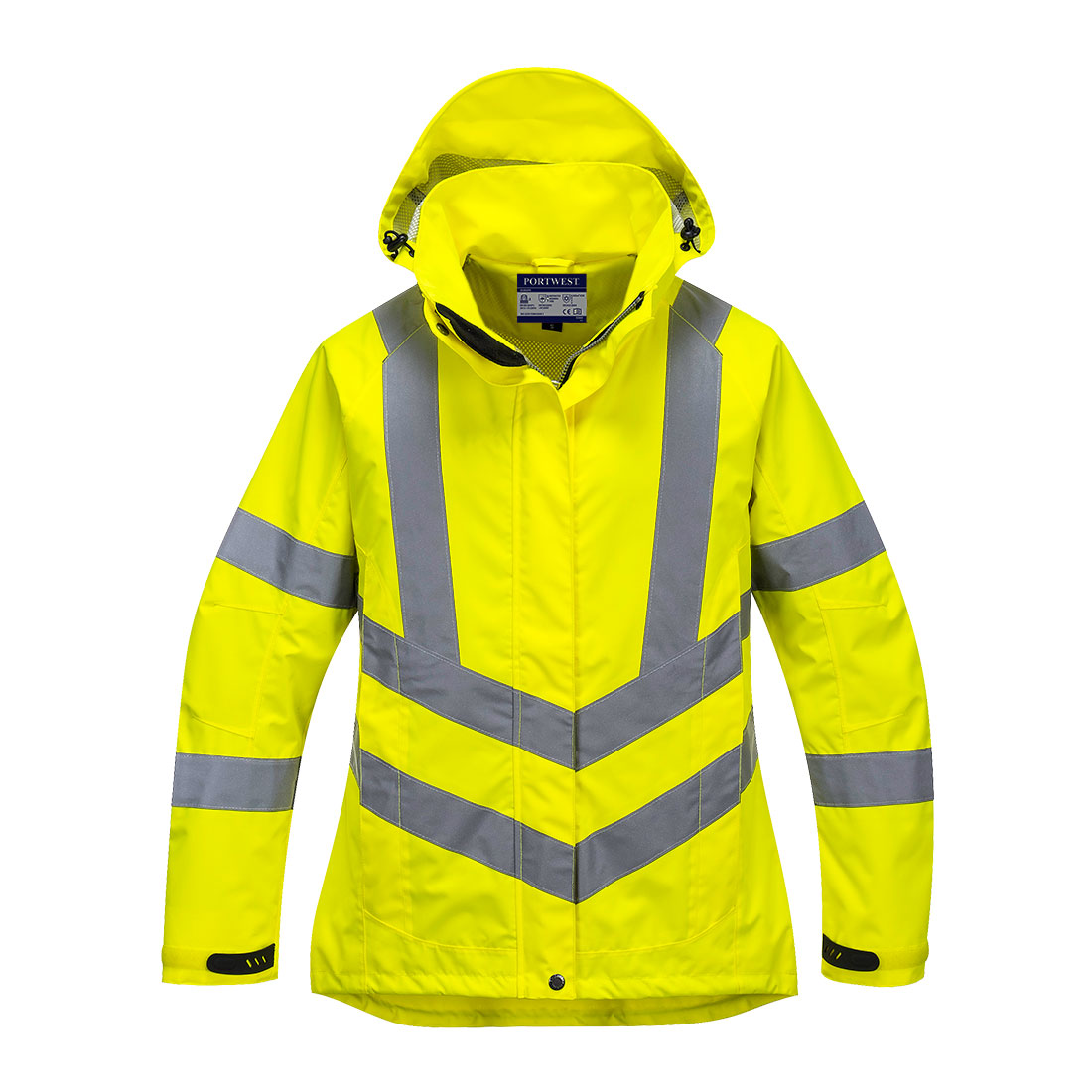 Warnschutz-Regenjacken | Atmungsaktive Warnschutzjacke für Damen | Portwest Warnschutz-Regenjacken | Atmungsaktive Warnschutzjacke für Damen | Portwest