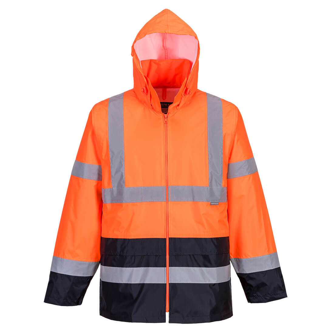 Warnschutz-Regenjacken | Klassische Kontrast Warnschutz-Regenjacke | Portwest Warnschutz-Regenjacken | Klassische Kontrast Warnschutz-Regenjacke | Portwest