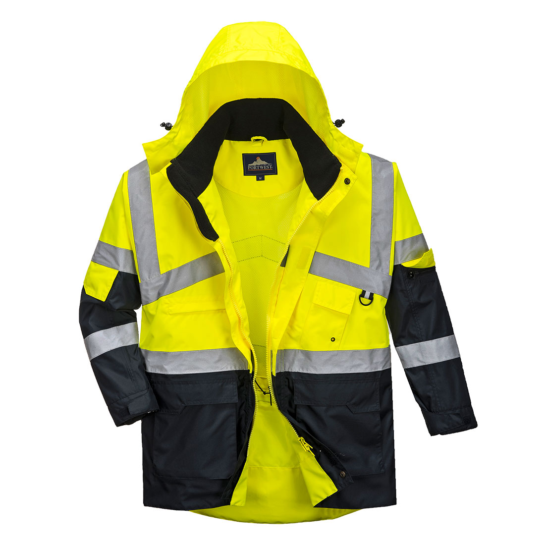 Warnschutz-Regenjacken | Warnschutz Kontrast Regenjacke atmungsaktiv | Portwest Warnschutz-Regenjacken | Warnschutz Kontrast Regenjacke atmungsaktiv | Portwest