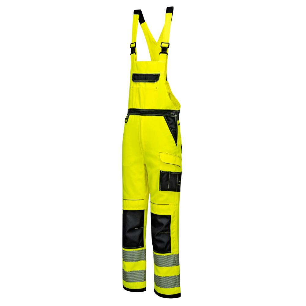 Warnschutz | Latzhose | Gelb | Schwarz Warnschutz | Latzhose in der Farbe Gelb | Schwarz