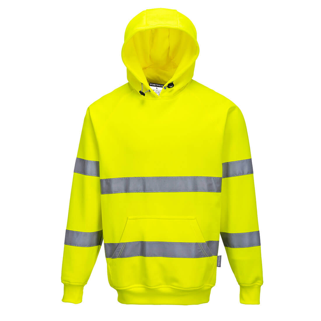 Warnschutz-Kapuzenpullover | Warnschutz- Kapuzensweatjacke mit Reißverschluss | Portwest Warnschutz-Kapuzenpullover | Warnschutz- Kapuzensweatjacke mit Reißverschluss | Portwest